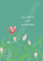 kaart onuitwisbaar