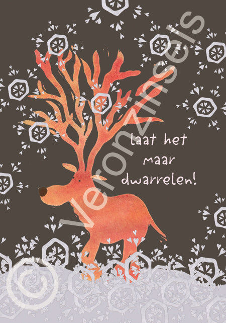 wenskaart dwarrelen