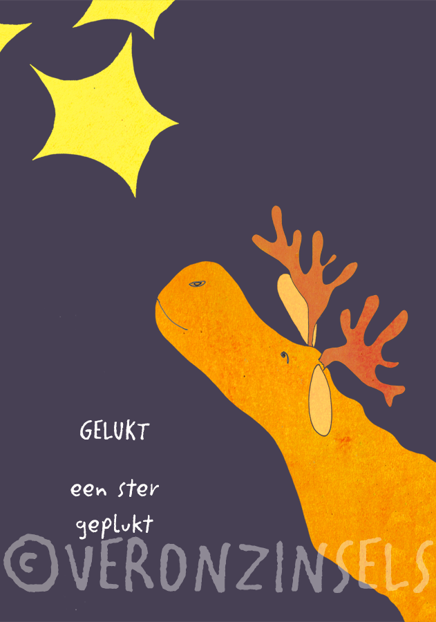 wenskaart geplukt