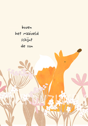 kaart boven het maaiveld vos