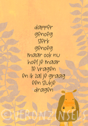 kraft kaart dapper genoeg