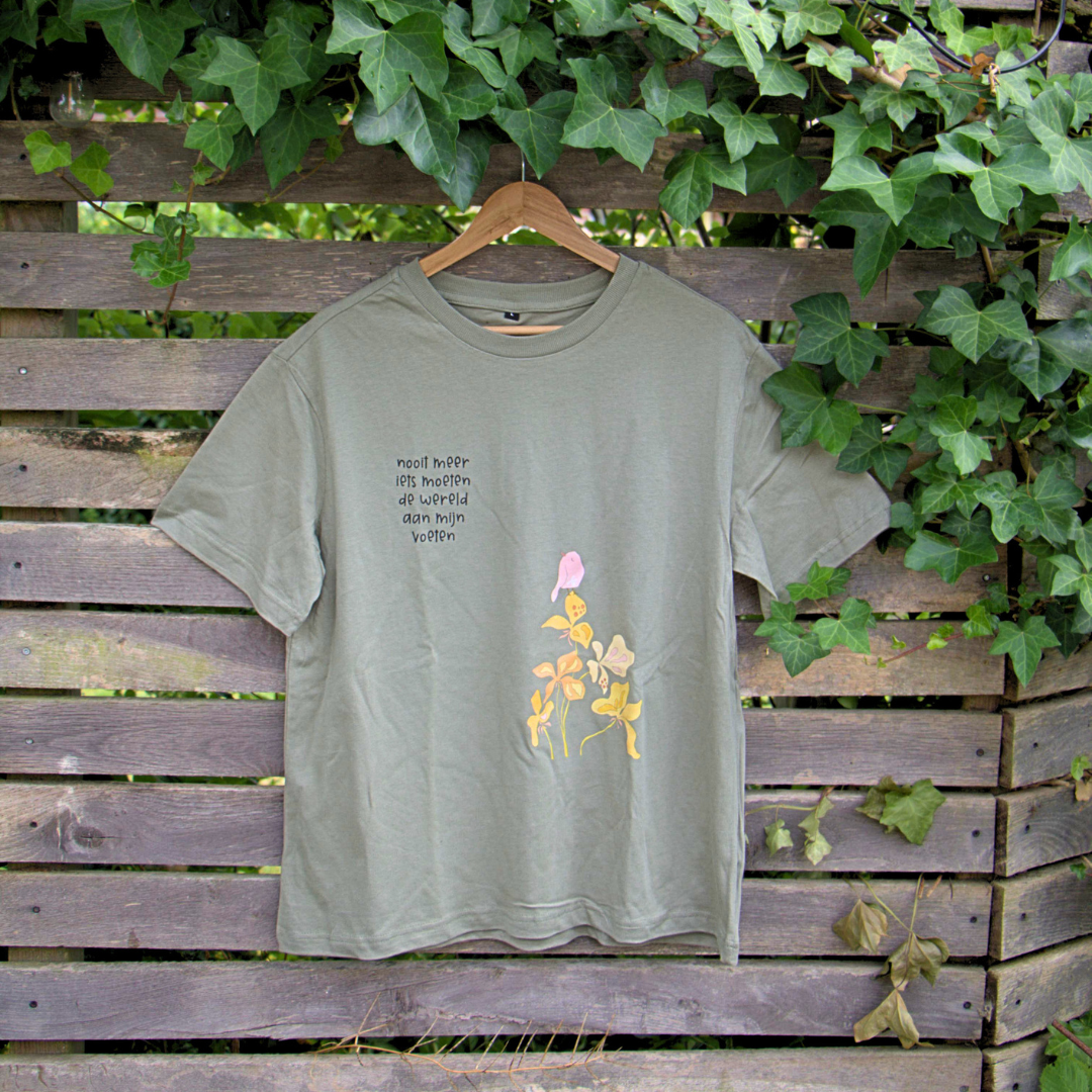 t-shirt nooit meer iets moeten