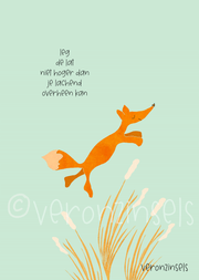 poster lachend