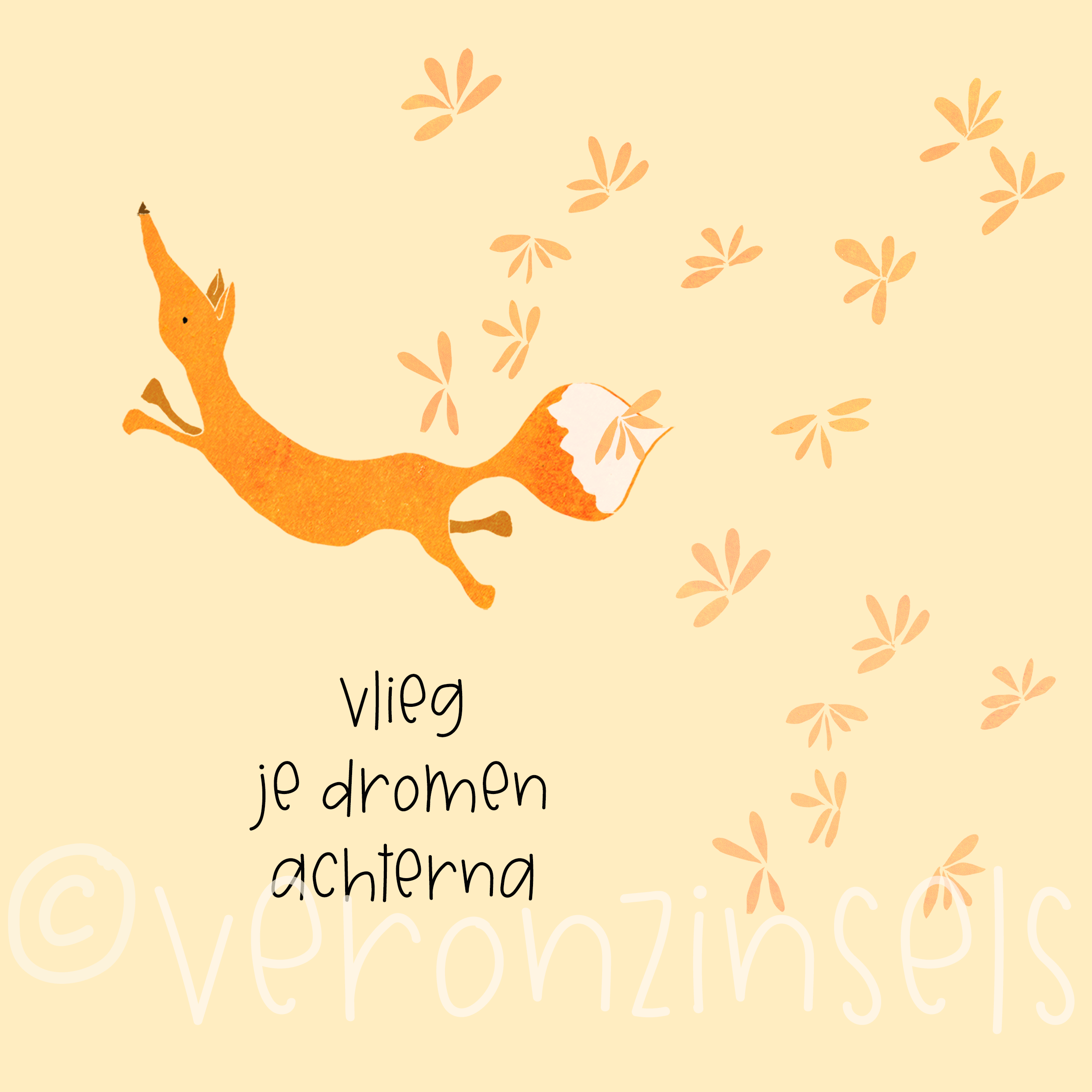 blok aan je muur vlieg