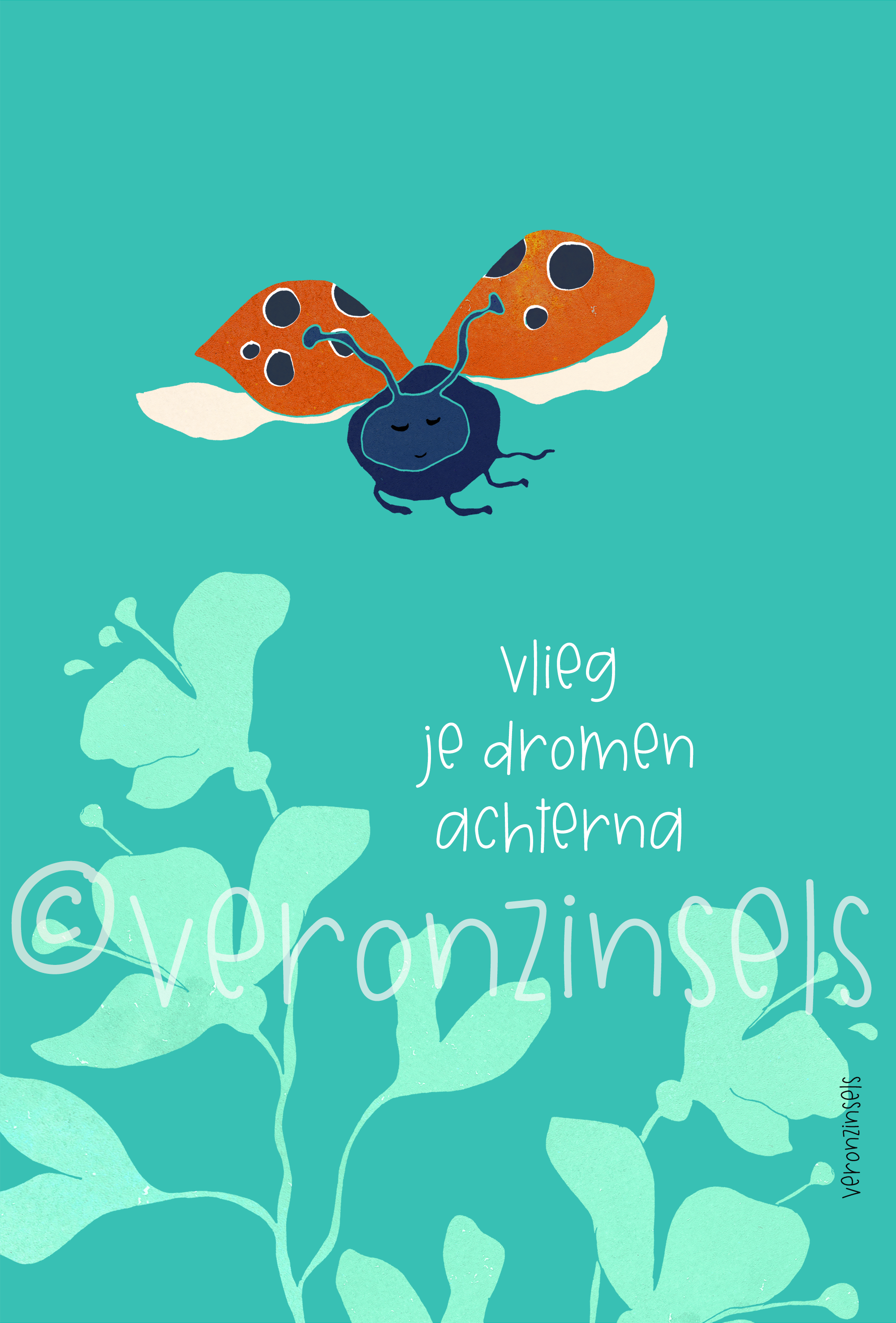 tuinposter vlieg