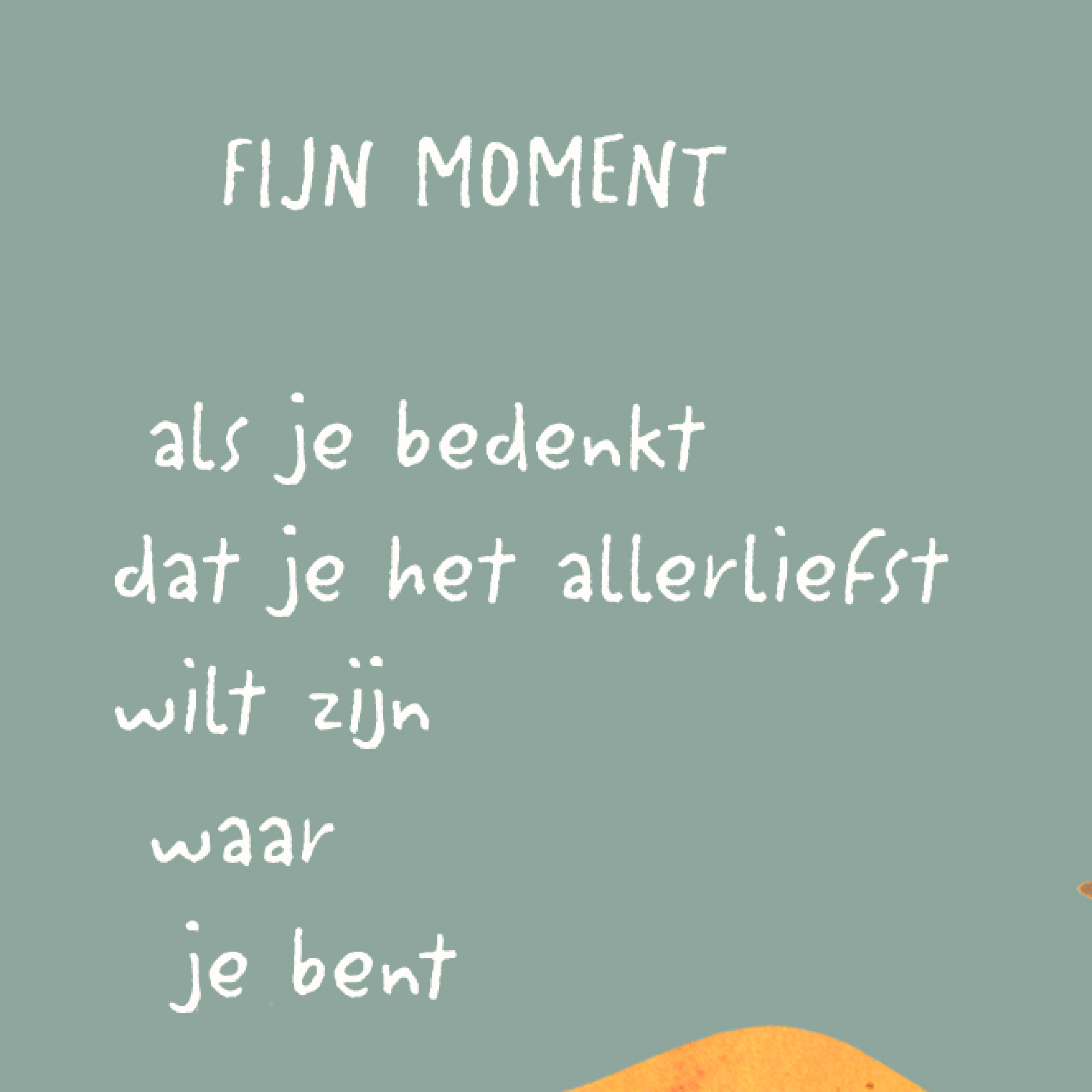 kaart fijn moment