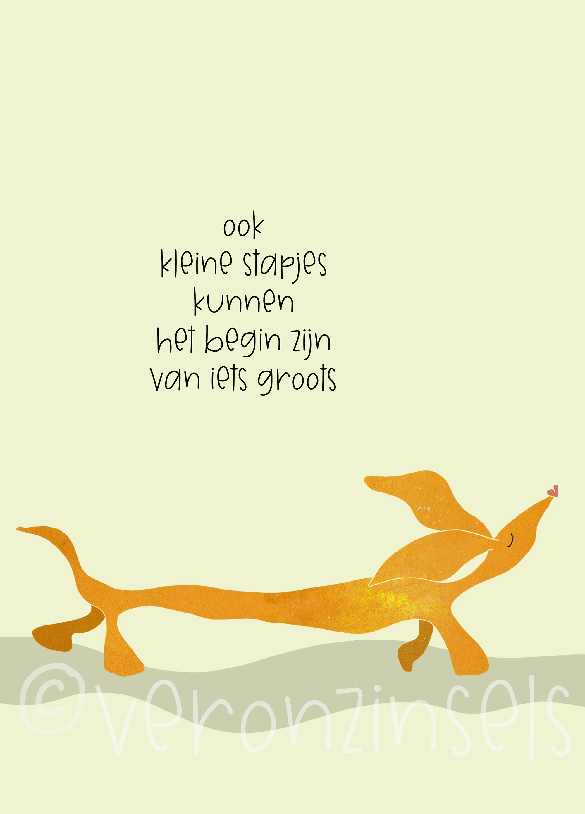 kaart kleine stapjes