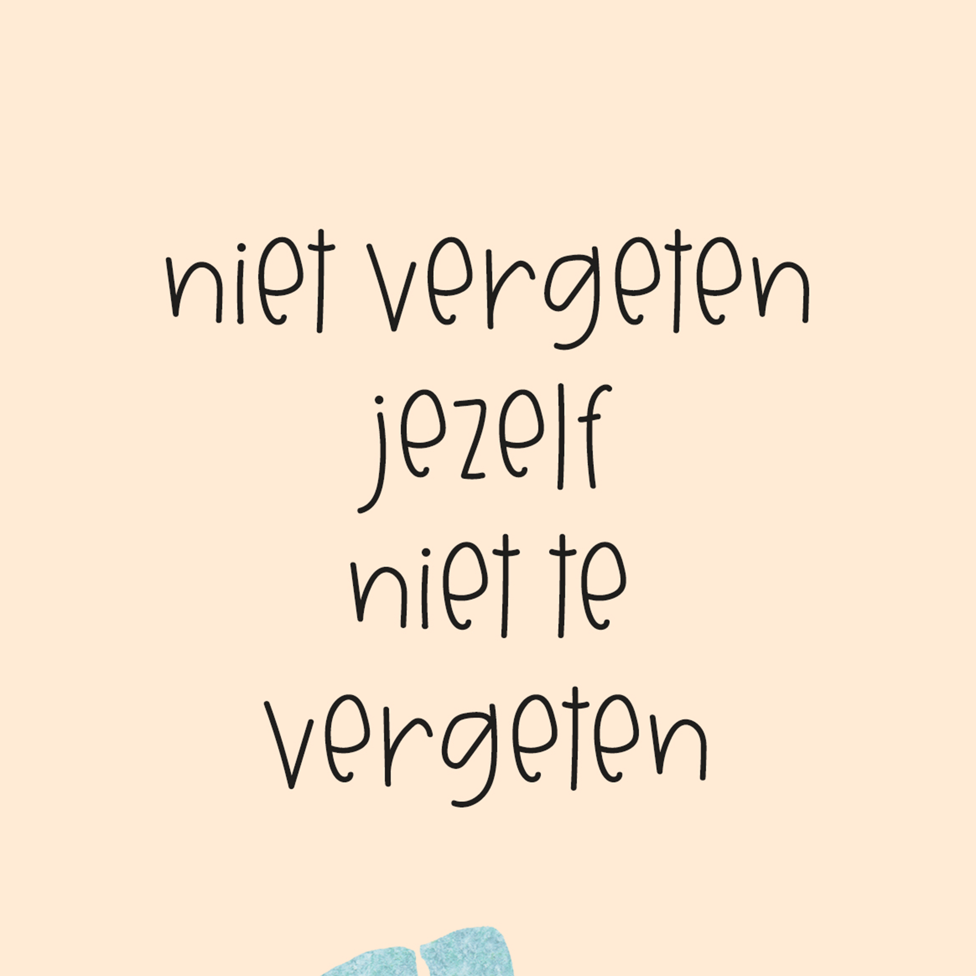 kaart niet vergeten