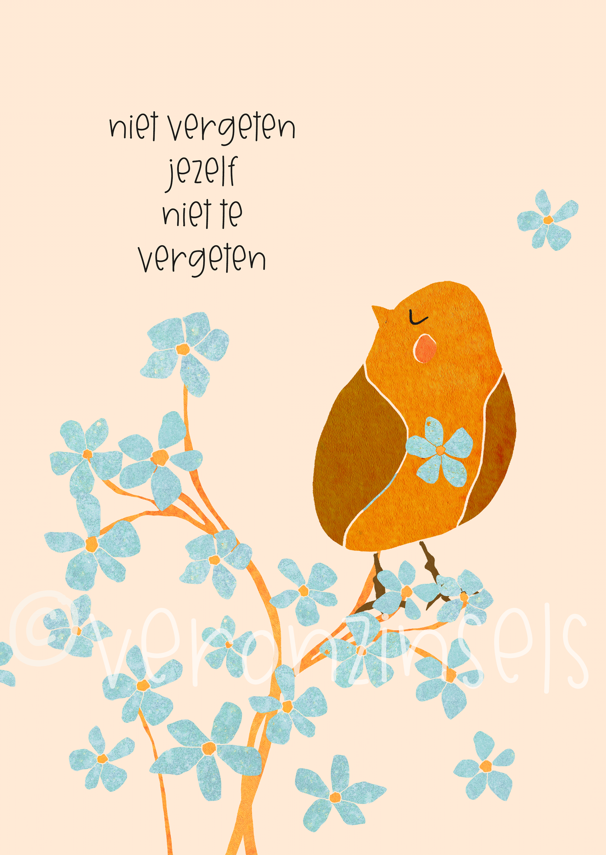 kaart niet vergeten