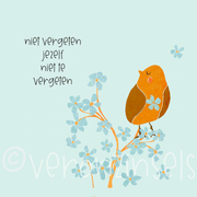 blok aan je muur niet vergeten