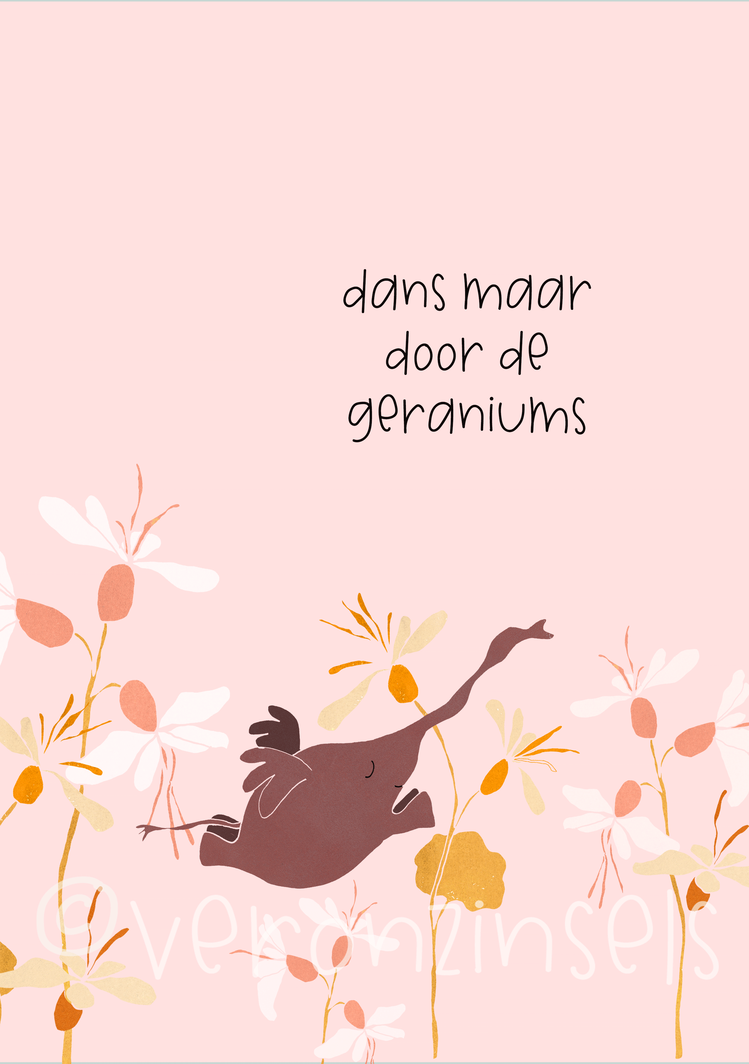 kaart geraniums