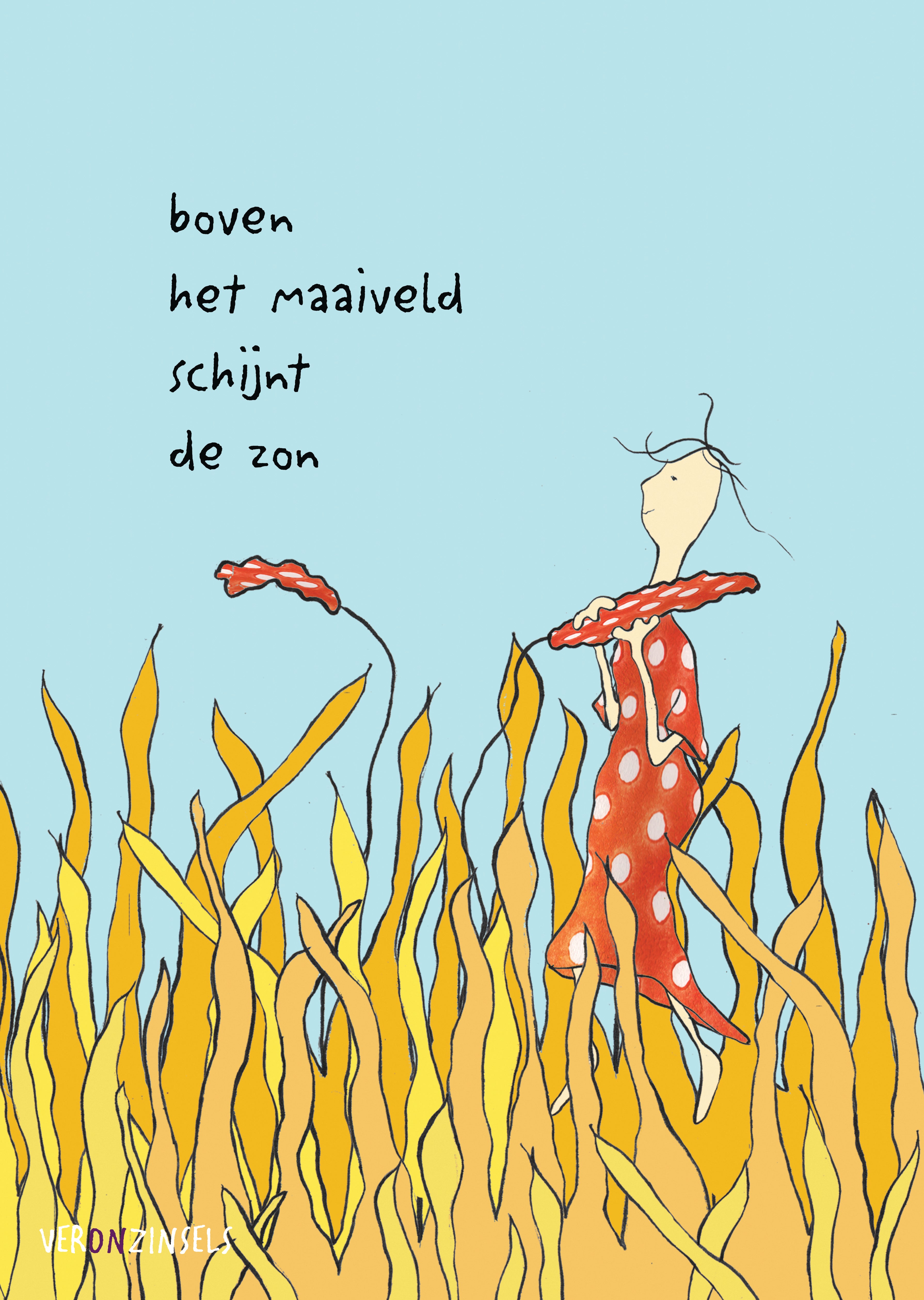 poster boven het maaiveld