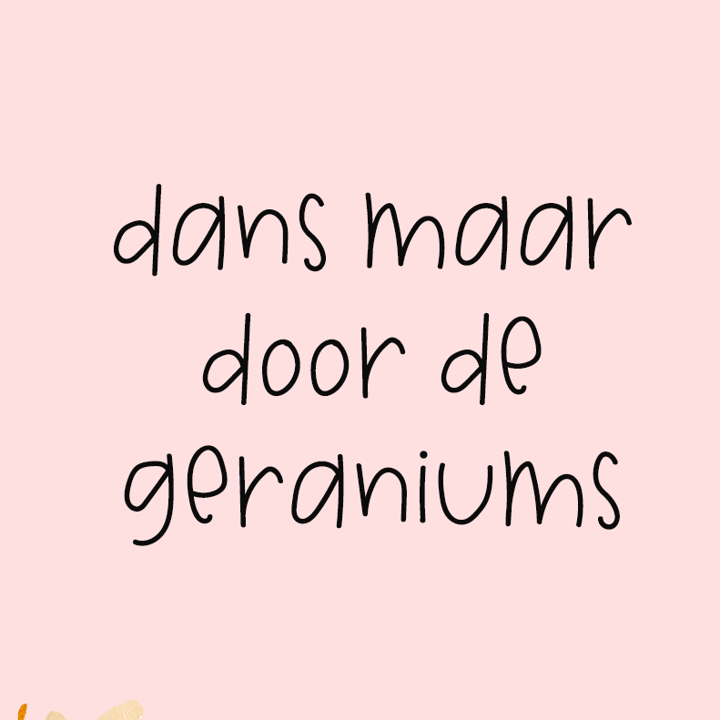 kaart geraniums