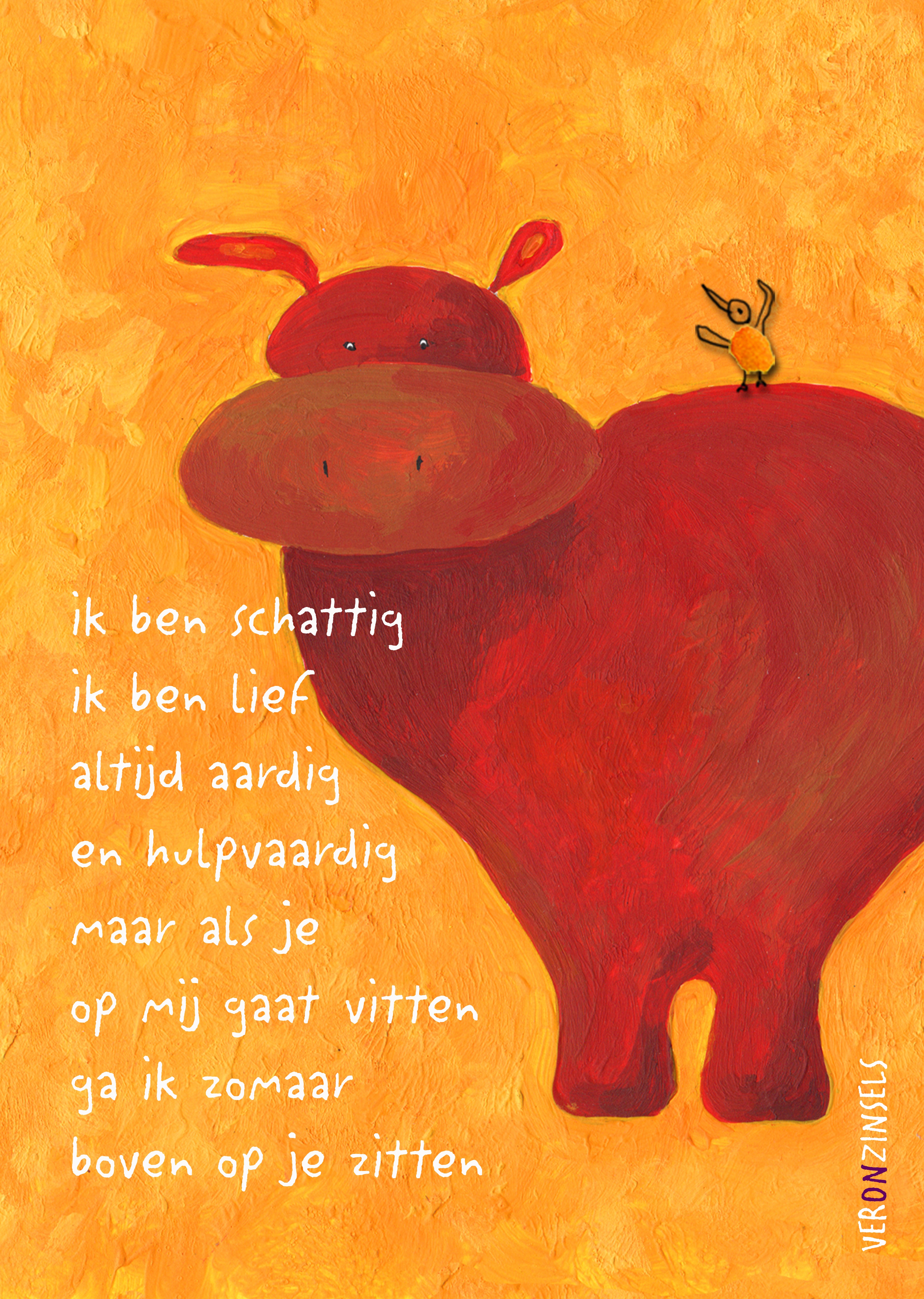 poster op je zitten