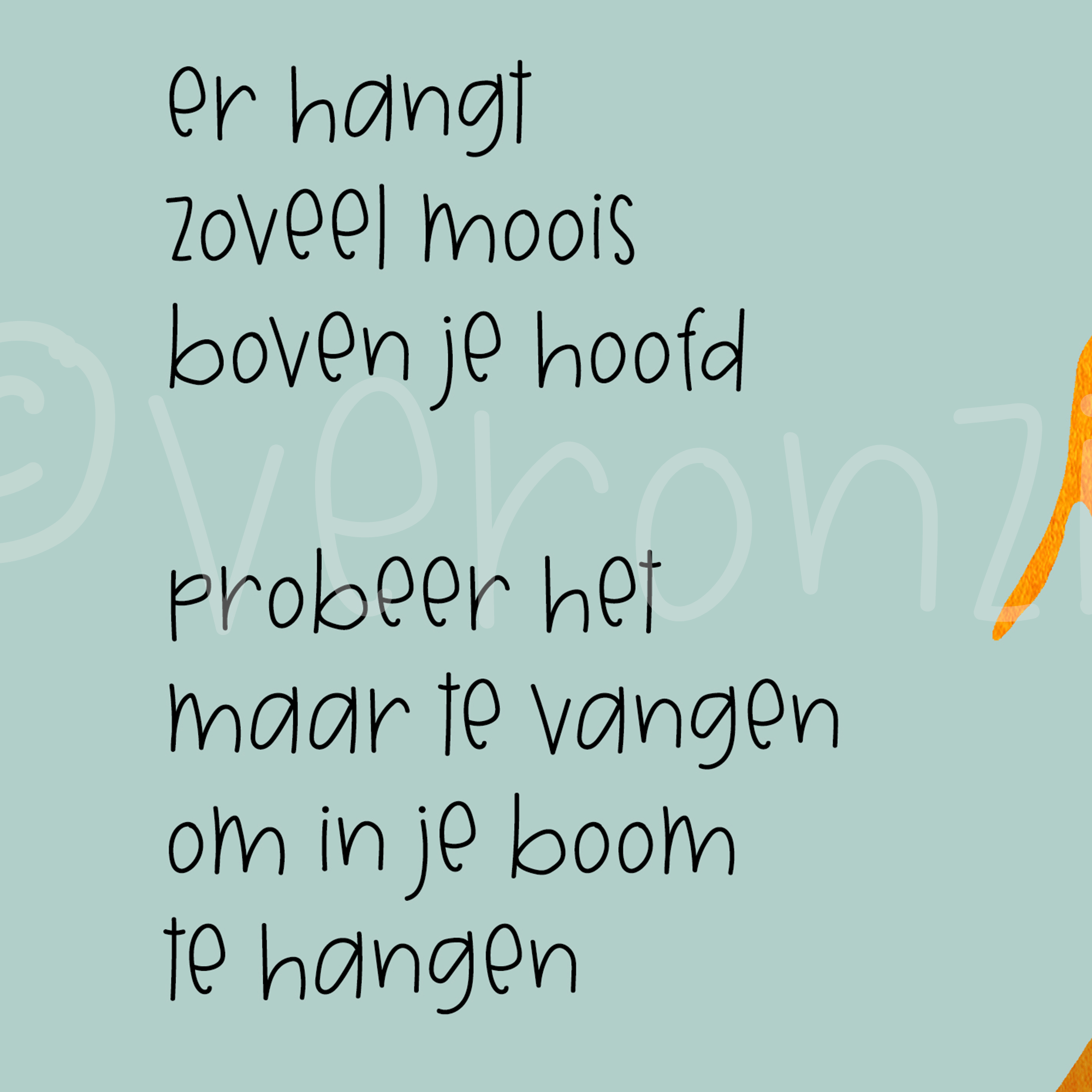 wenskaart boom