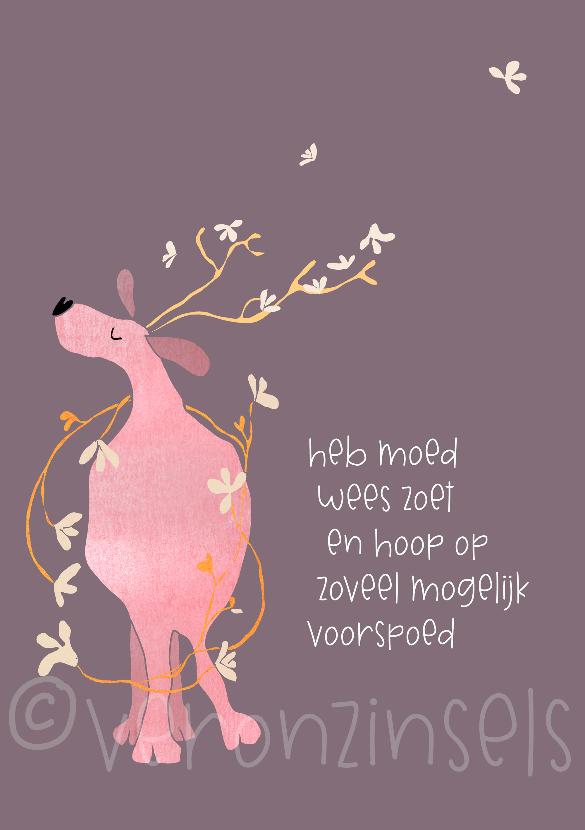 wenskaart heb moed