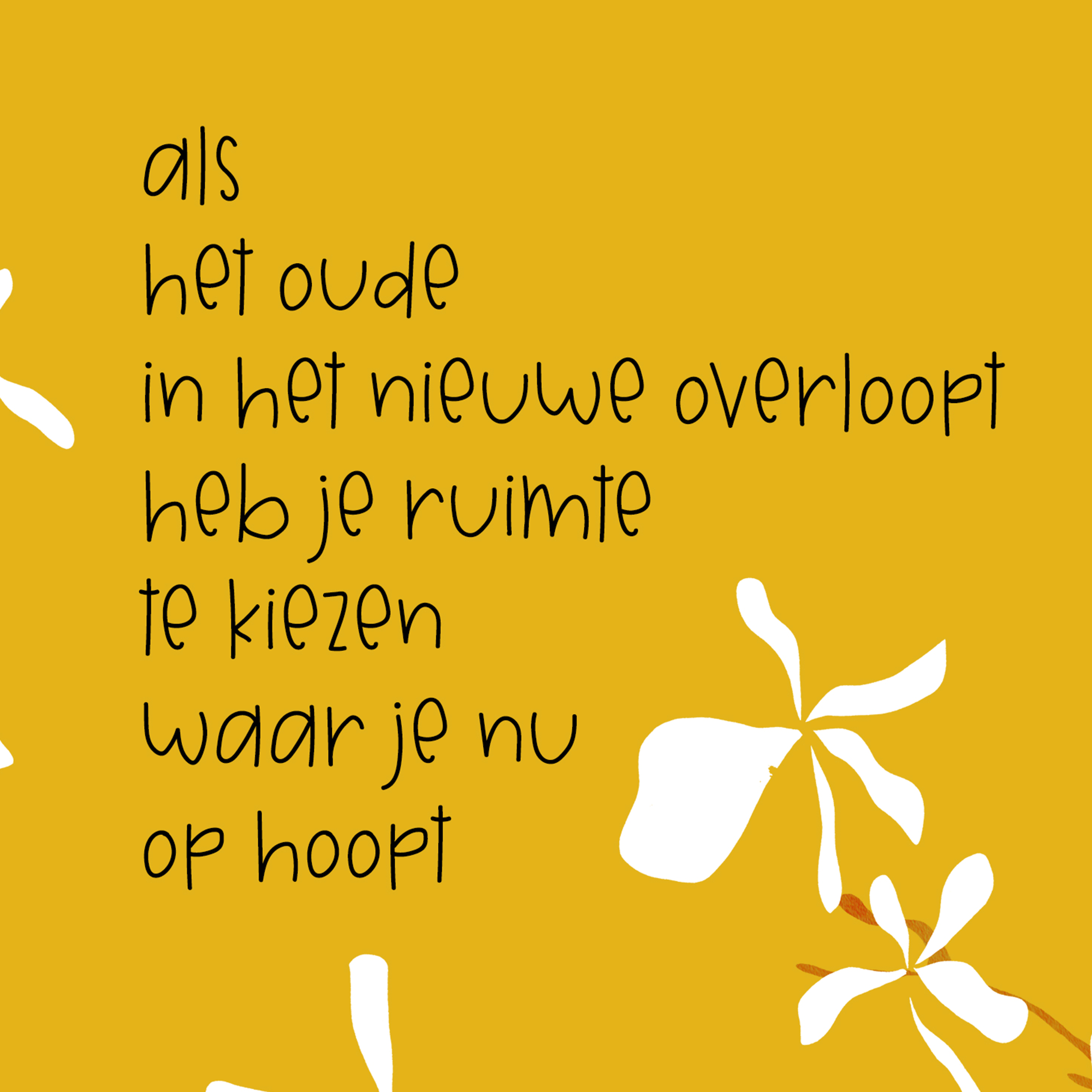 wenskaart overlopen
