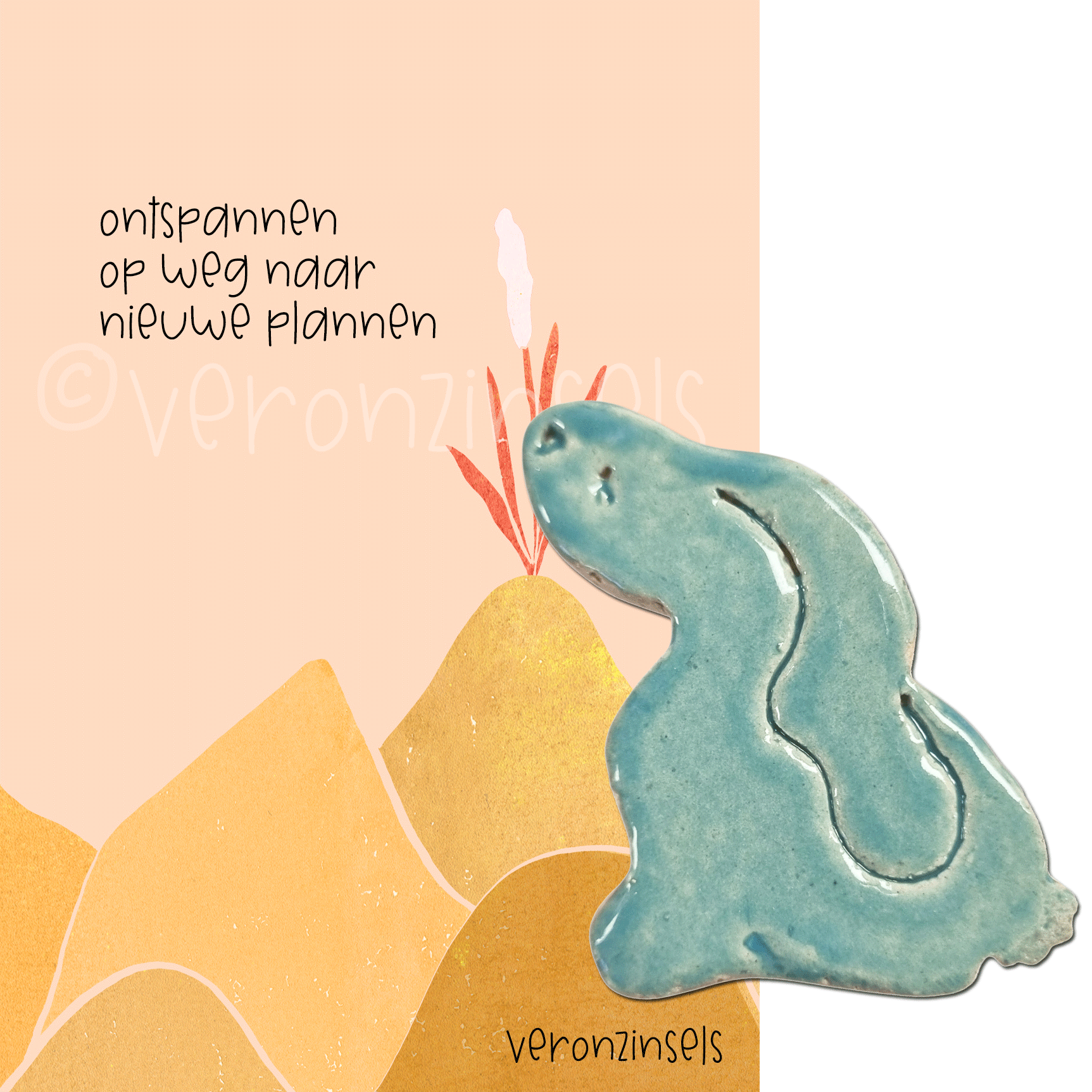 strandschatje met magneet ontspannen