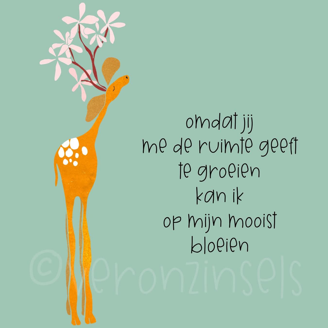 kaart groeien en bloeien