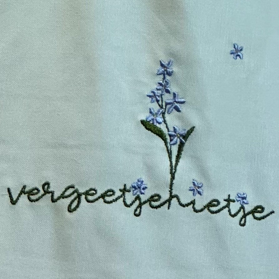 bloeitas vergeetjenietje