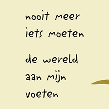 kaart nooit meer iets moeten