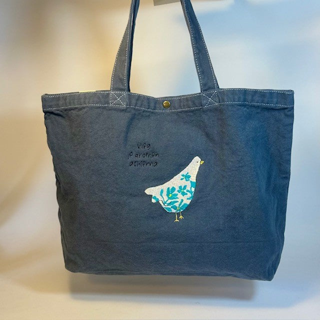 canvas tas vlieg donkerblauw